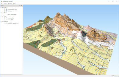 3D view of Argyle geology
