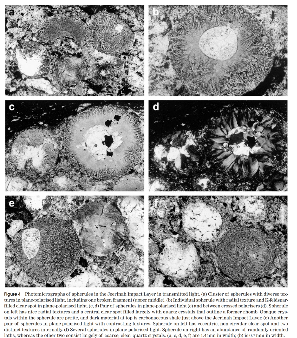 Detail of spherules